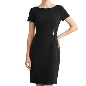 White House Black Market sheath dress with a defined waist. Size 00
